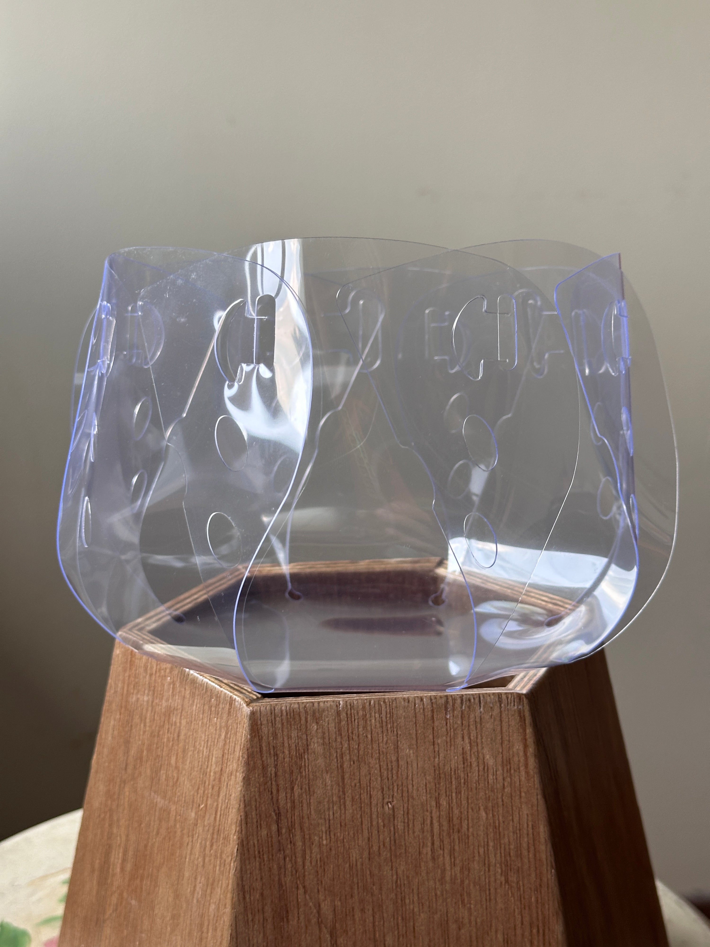 Rousseau Folded Pot: Clear