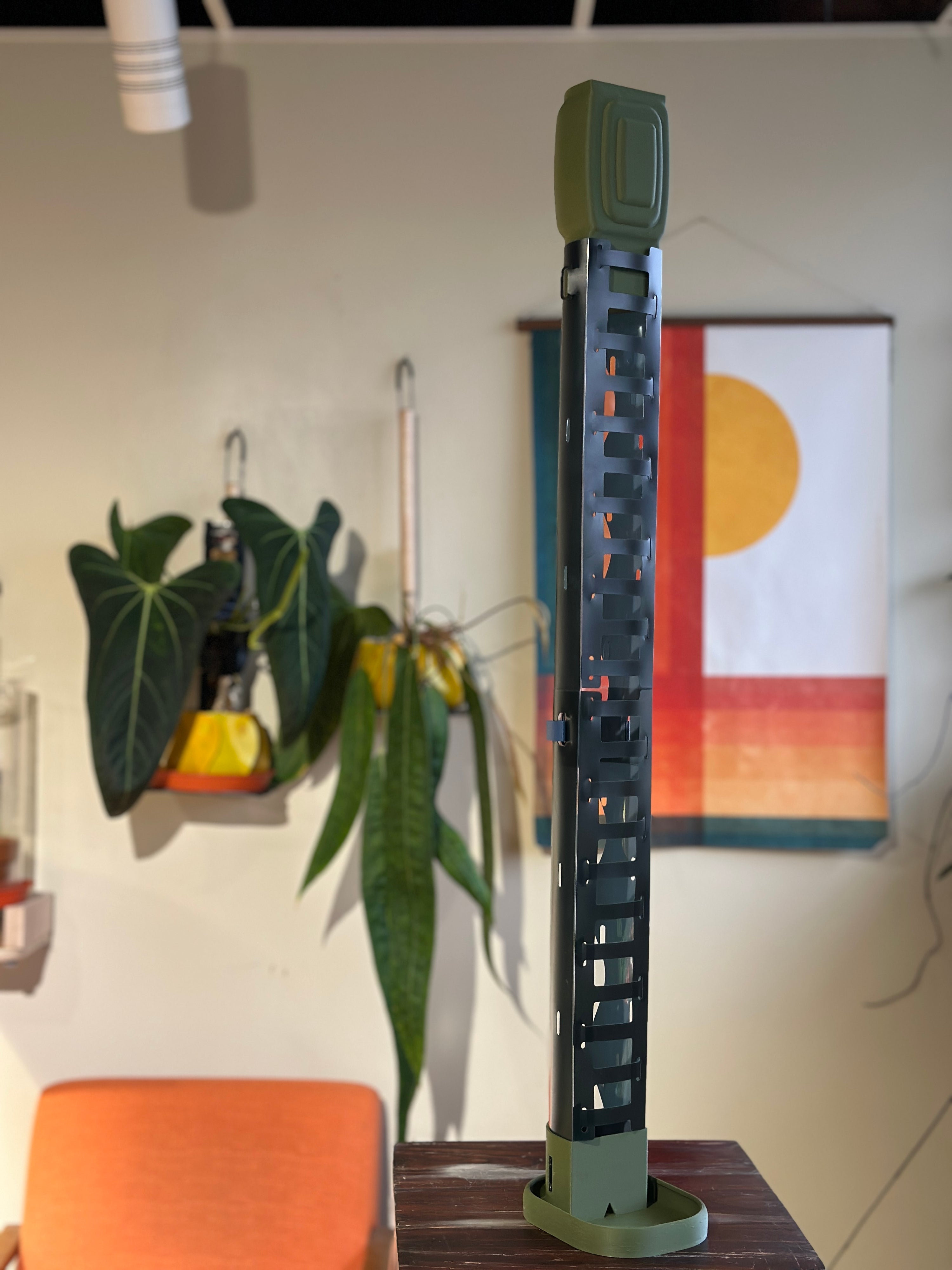 Small Double Moss Pole: Modern Art Deco