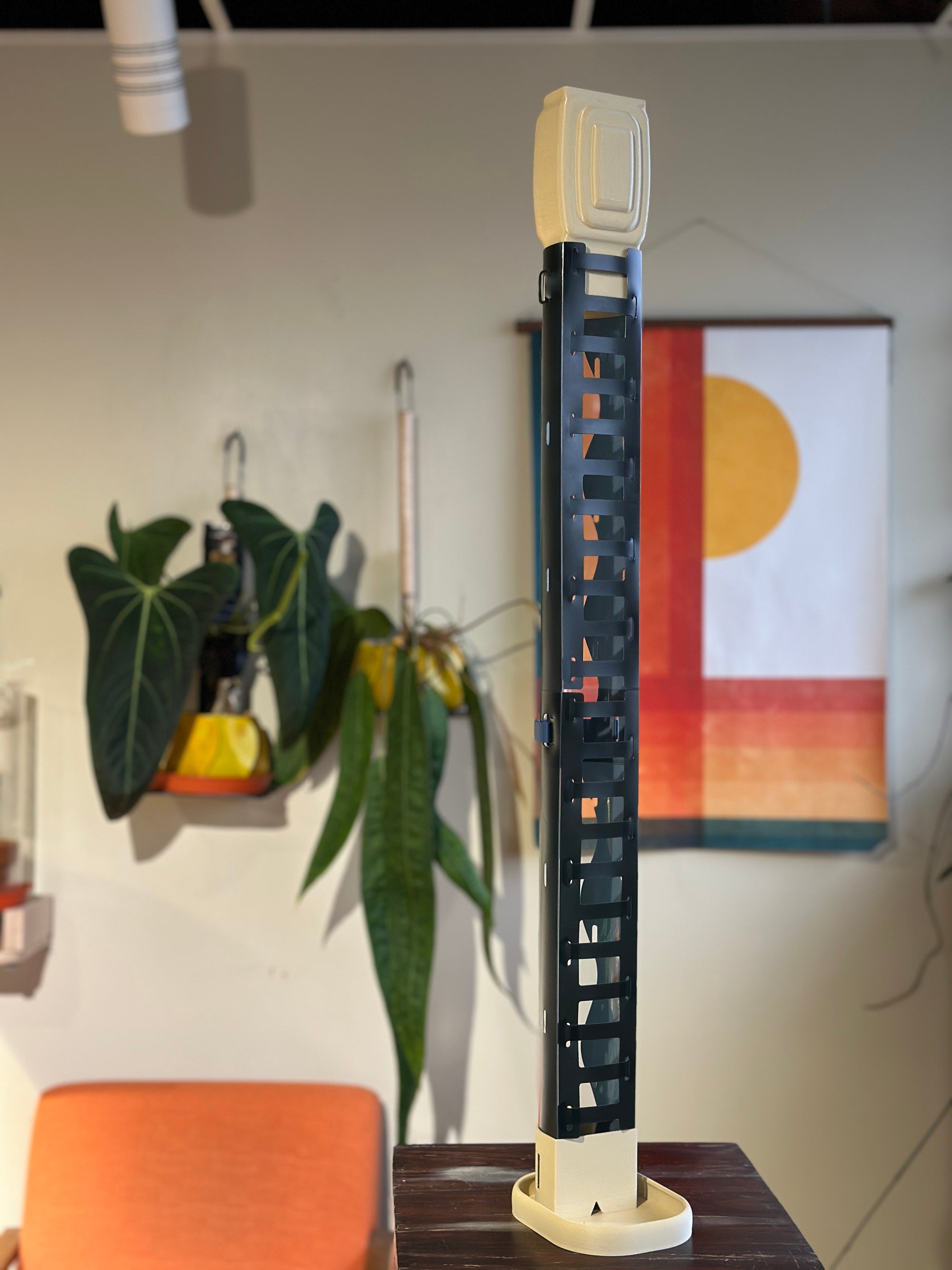 Small Double Moss Pole: Modern Art Deco