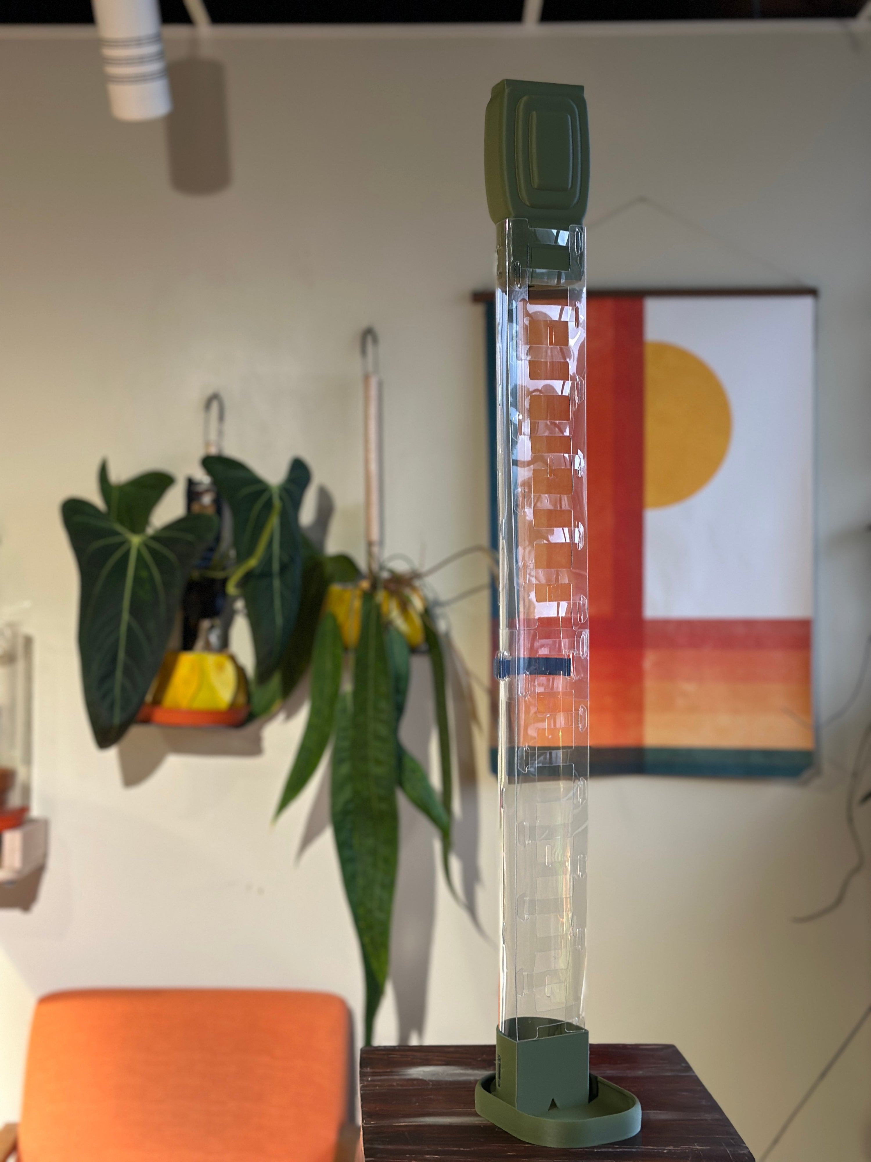 Small Double Moss Pole: Modern Art Deco